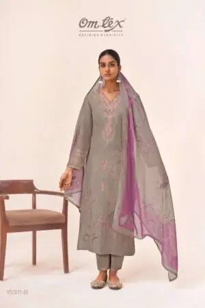 My Fashion Road Omtex Sinhasan Pure Linen Jacquard Ladies Dress | 15311- B My Fashion Road Omtex Sinhasan Pure Linen Jacquard Ladies Dress | 15311- B