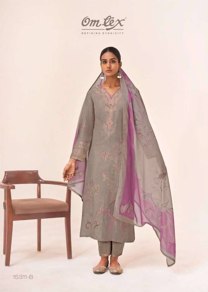 My Fashion Road Omtex Sinhasan Pure Linen Jacquard Ladies Dress | 15311- B My Fashion Road Omtex Sinhasan Pure Linen Jacquard Ladies Dress | 15311- B