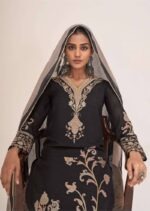 My Fashion Road Omtex Sinhasan Pure Linen Jacquard Ladies Dress | 15311- A