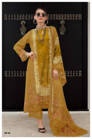 My Fashion Road Varsha Beautiful People Vol 2 Fancy Muslin Salwar Suit | BP-02