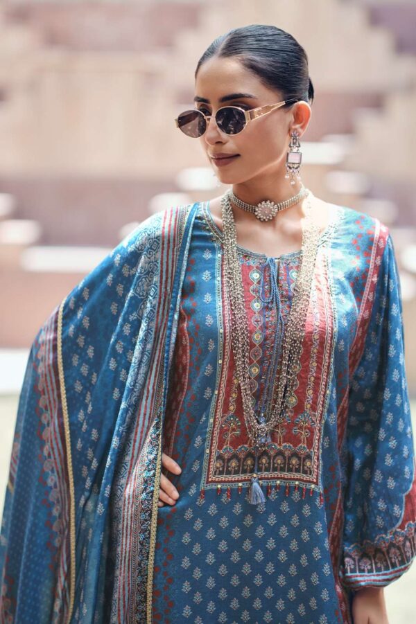 My Fashion Road Varsha Indigo Vault Digital Printed Muslin Salwar Suit | IV – 02