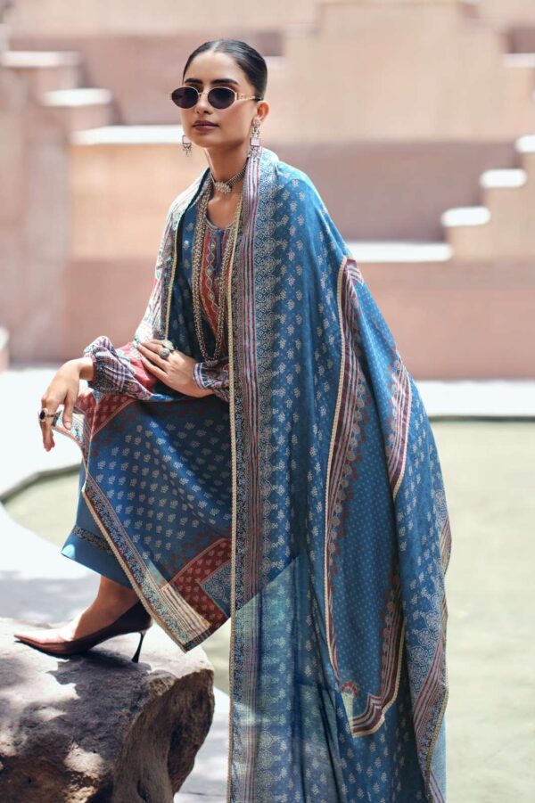 My Fashion Road Varsha Indigo Vault Digital Printed Muslin Salwar Suit | IV – 02