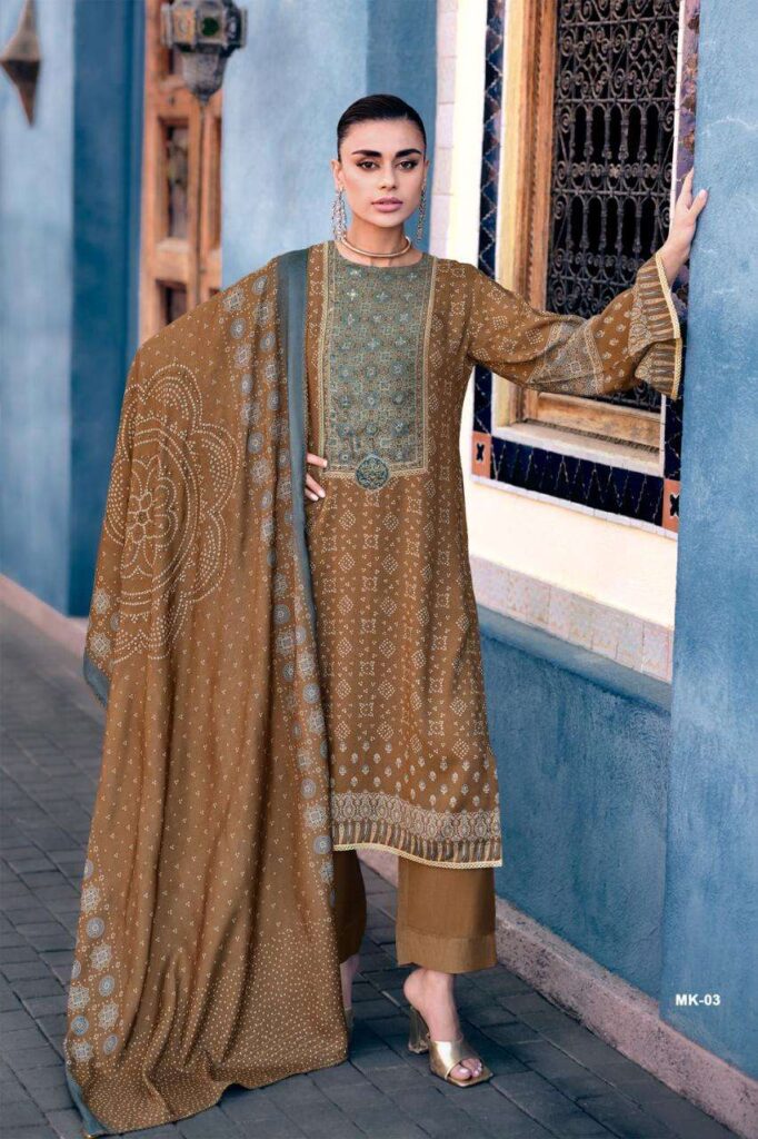 My Fashion Road Varsha Mrittika Exclusive Muslin Latest Suit | MK – 03