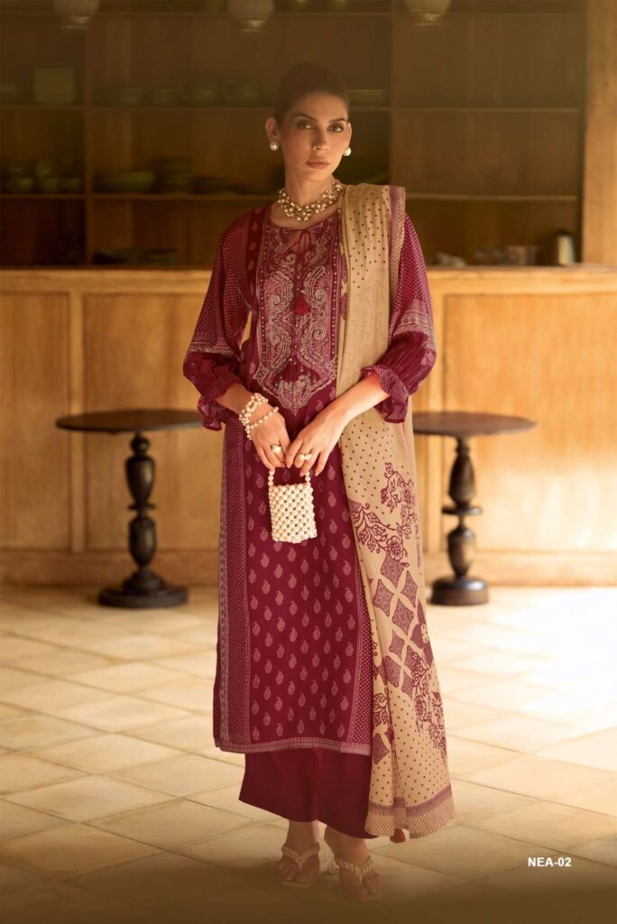 My Fashion Road Varsha Noor E Andaz Printed Muslin Salwar Suit | NEA – 02