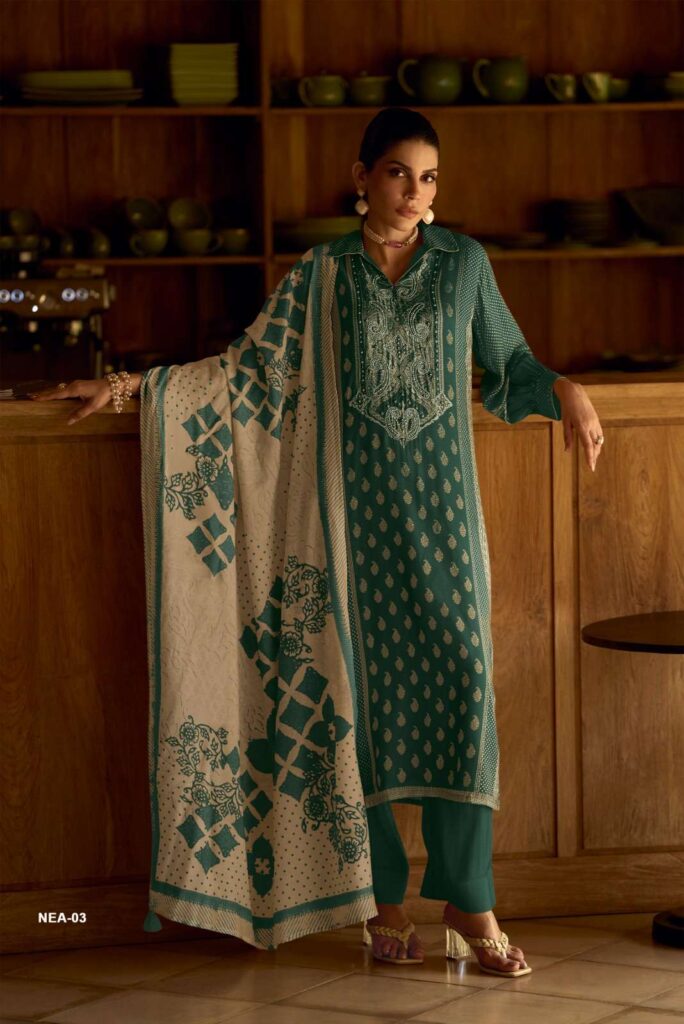 My Fashion Road Varsha Noor E Andaz Printed Muslin Salwar Suit | NEA – 03