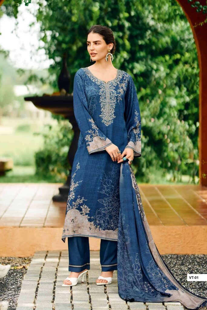 My Fashion Road Varsha Valentina Exclusive Muslin Printed Suit | YT – 01