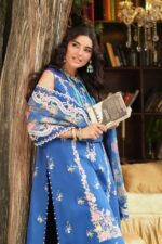My Fashion Road Maryam Hussain Pakistani Luxury Lawn Suit | Skye