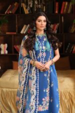 My Fashion Road Maryam Hussain Pakistani Luxury Lawn Suit | Skye