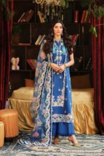My Fashion Road Maryam Hussain Pakistani Luxury Lawn Suit | Skye