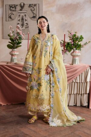 My Fashion Road Maryam Hussain Pakistani Luxury Lawn Suit | Hamna