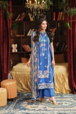 My Fashion Road Maryam Hussain Pakistani Luxury Lawn Suit | Skye