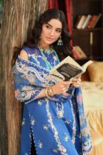 My Fashion Road Maryam Hussain Pakistani Luxury Lawn Suit | Skye