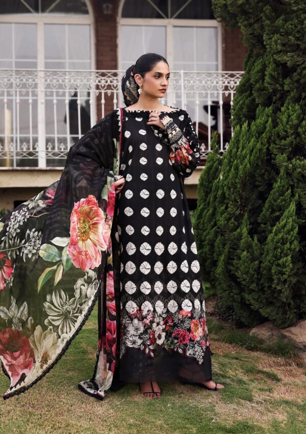 My Fashion Road Elaf Unstitched Premium Lawn Suit Belladore Vol 3 2026 | 1B QUEEN