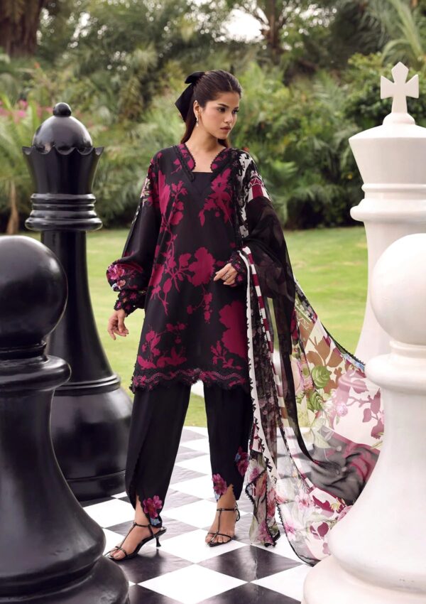My Fashion Road Elaf Unstitched Premium Lawn Suit Belladore Vol 3 2026 | 4A SCARLET