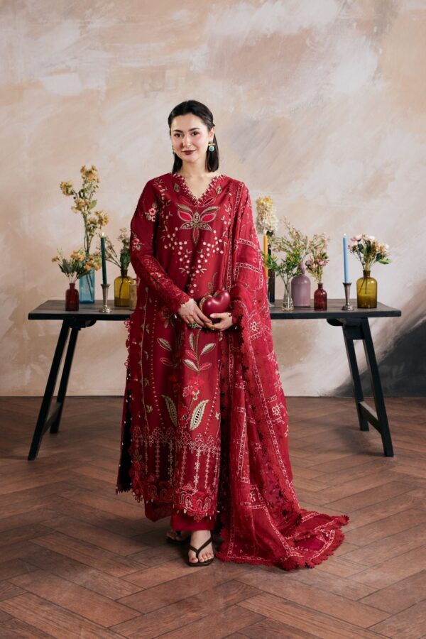 My Fashion Road Maryam Hussain Pakistani Luxury Lawn Suit | Daneen