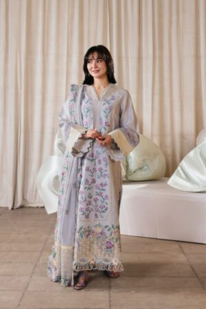 My Fashion Road Maryam Hussain Pakistani Luxury Lawn Suit | Pari