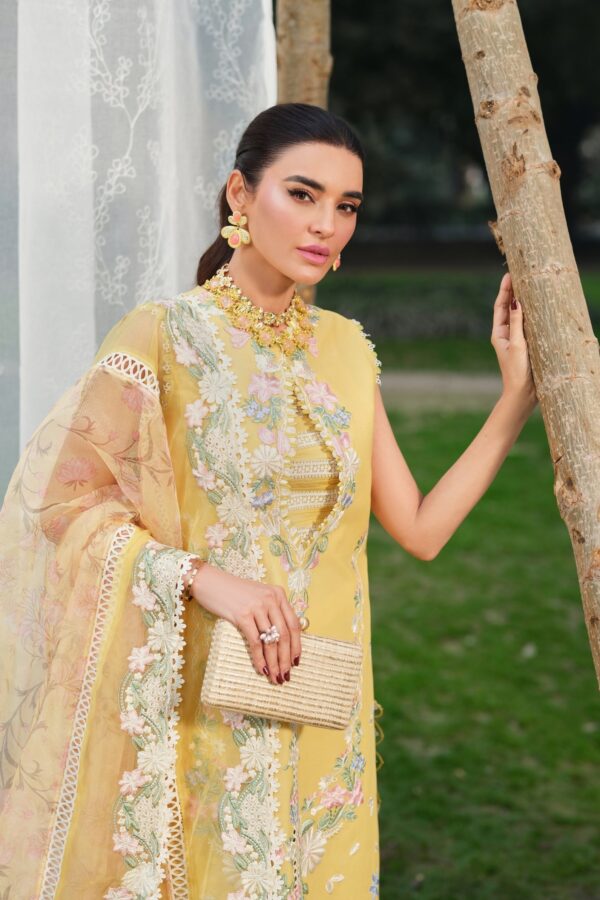 My Fashion Road Maryam Hussain Pakistani Luxury Lawn Suit | Sunflower My Fashion Road Maryam Hussain Pakistani Luxury Lawn Suit | Sunflower