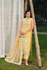 My Fashion Road Maryam Hussain Pakistani Luxury Lawn Suit | Sunflower