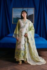 My Fashion Road Maryam Hussain Pakistani Luxury Lawn Suit | Dimple