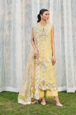 My Fashion Road Maryam Hussain Pakistani Luxury Lawn Suit | Sunflower
