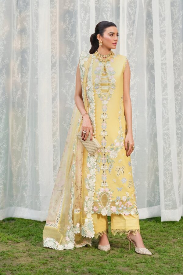 My Fashion Road Maryam Hussain Pakistani Luxury Lawn Suit | Sunflower My Fashion Road Maryam Hussain Pakistani Luxury Lawn Suit | Sunflower