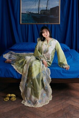 My Fashion Road Maryam Hussain Pakistani Luxury Lawn Suit | Dimple
