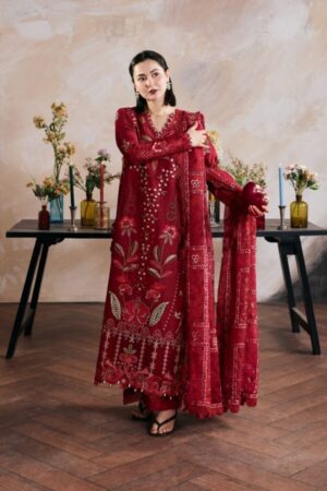 My Fashion Road Maryam Hussain Pakistani Luxury Lawn Suit | Daneen