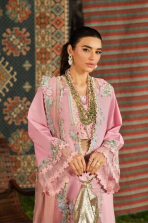 My Fashion Road Maryam Hussain Pakistani Luxury Lawn Suit | Aesaar