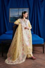 My Fashion Road Maryam Hussain Pakistani Luxury Lawn Suit | Hamna