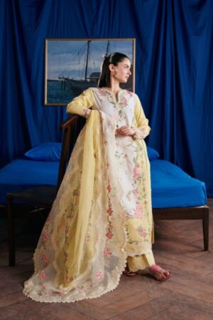 My Fashion Road Maryam Hussain Pakistani Luxury Lawn Suit | Hamna