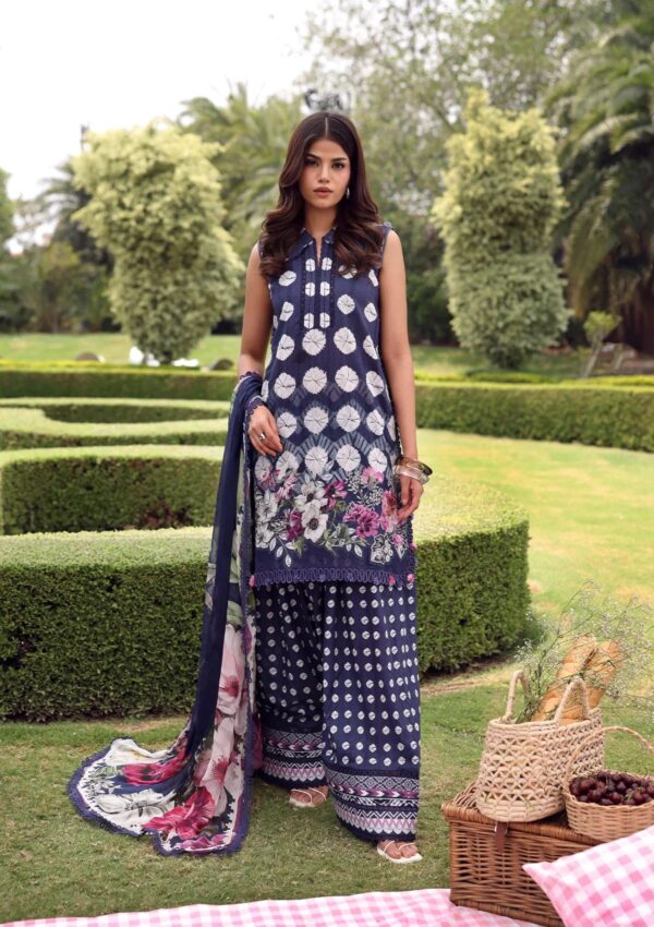 My Fashion Road Elaf Unstitched Premium Lawn Suit Belladore Vol 3 2026 | 1A DOMINO