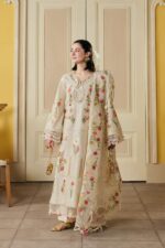 My Fashion Road Maryam Hussain Pakistani Luxury Lawn Suit | Hala