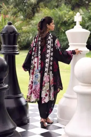 My Fashion Road Elaf Unstitched Premium Lawn Suit Belladore Vol 3 2026 | 4A SCARLET