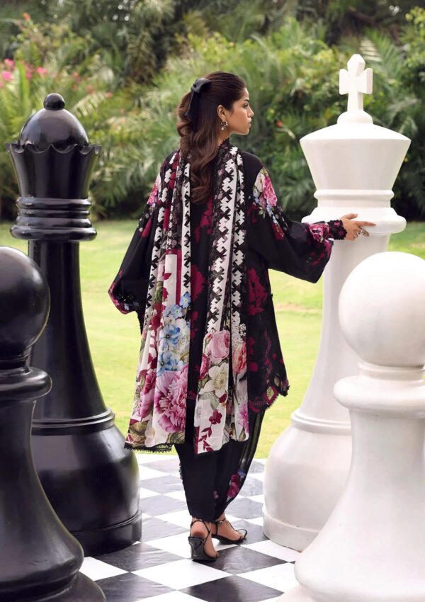 My Fashion Road Elaf Unstitched Premium Lawn Suit Belladore Vol 3 2026 | 4A SCARLET