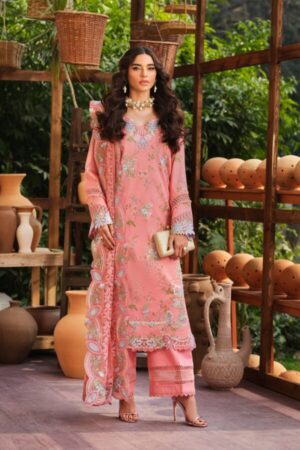 My Fashion Road Maryam Hussain Pakistani Luxury Lawn Suit | Dimple