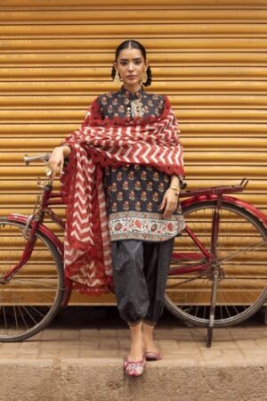 My Fashion Road Sana Safinaz Unstitched Printed Lawn Suit Vol 4 2026 | SN17