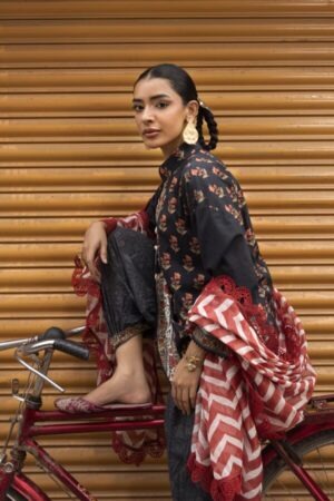 My Fashion Road Sana Safinaz Unstitched Printed Lawn Suit Vol 4 2026 | SN17