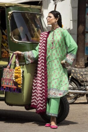 My Fashion Road Sana Safinaz Unstitched Printed Lawn Suit Vol 4 2026 | SN16
