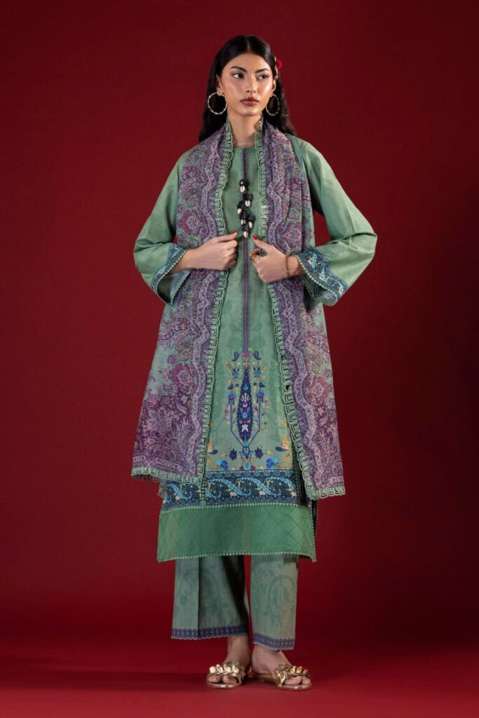 My Fashion Road Sana Safinaz Unstitched Printed Lawn Suit Vol 4 2026 | SN01