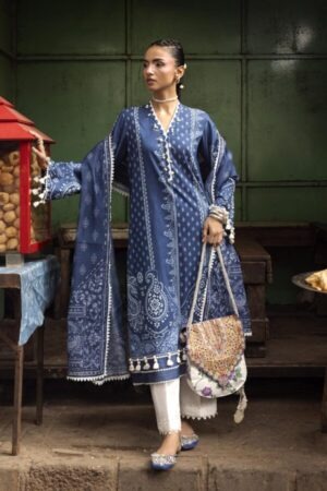 My Fashion Road Sana Safinaz Unstitched Printed Lawn Suit Vol 4 2026 | SN14