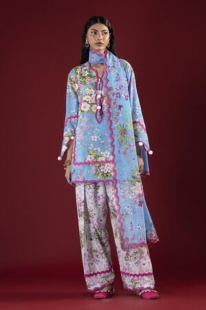 My Fashion Road Sana Safinaz Unstitched Printed Lawn Suit Vol 4 2026 | SN09