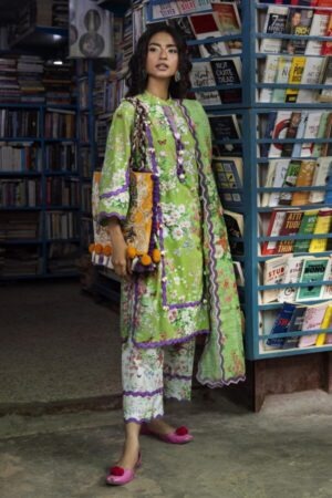 My Fashion Road Sana Safinaz Unstitched Printed Lawn Suit Vol 4 2026 | SN08