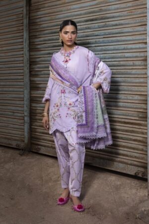 My Fashion Road Sana Safinaz Unstitched Printed Lawn Suit Vol 4 2026 | SN05