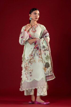 My Fashion Road Sana Safinaz Unstitched Printed Lawn Suit Vol 4 2026 | SN04