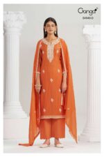 My Fashion Road Ganga Fashion Bela Pure Banarasi Mal Designer Suit | S4540 – D