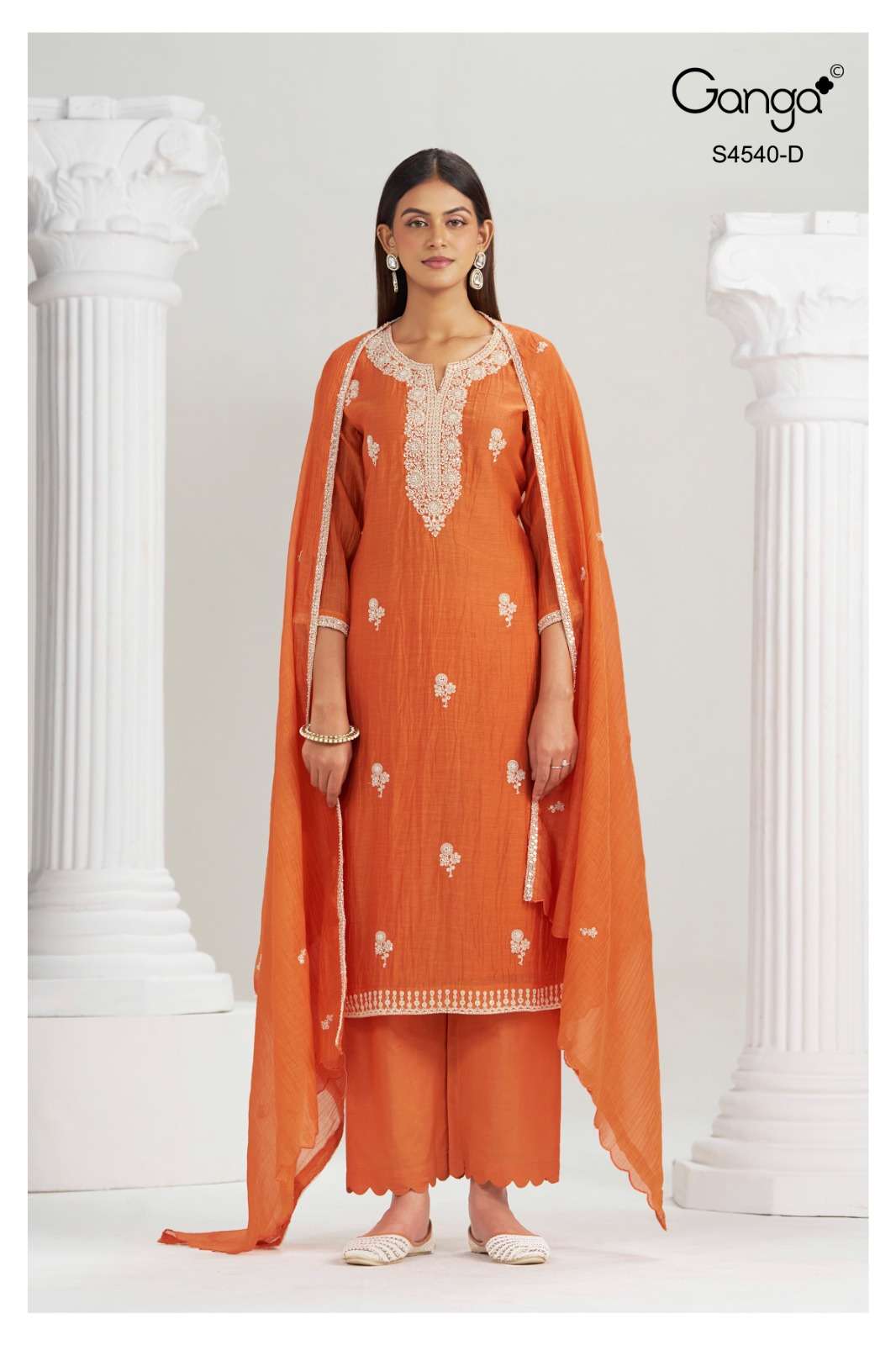 My Fashion Road Ganga Fashion Bela Pure Banarasi Mal Designer Suit | S4540 – D My Fashion Road Ganga Fashion Bela Pure Banarasi Mal Designer Suit | S4540 – D
