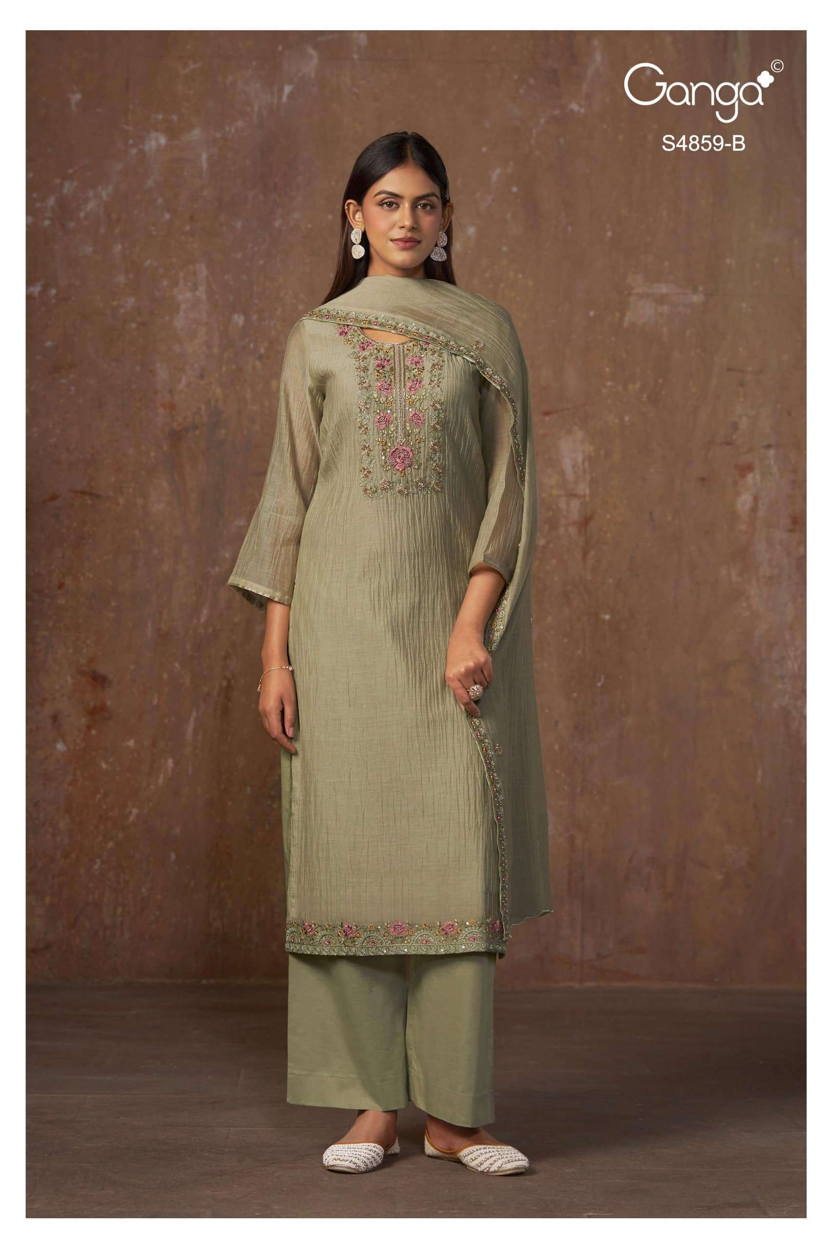 My Fashion Road Ganga Fashion Bhakti Exclusive Designs Ladies Suit | S4859 – B My Fashion Road Ganga Fashion Bhakti Exclusive Designs Ladies Suit | S4859 – B