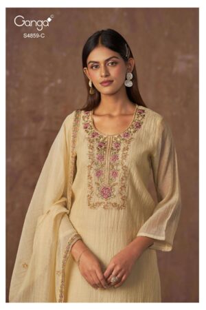 My Fashion Road Ganga Fashion Bhakti Exclusive Designs Ladies Suit | S4859 – C