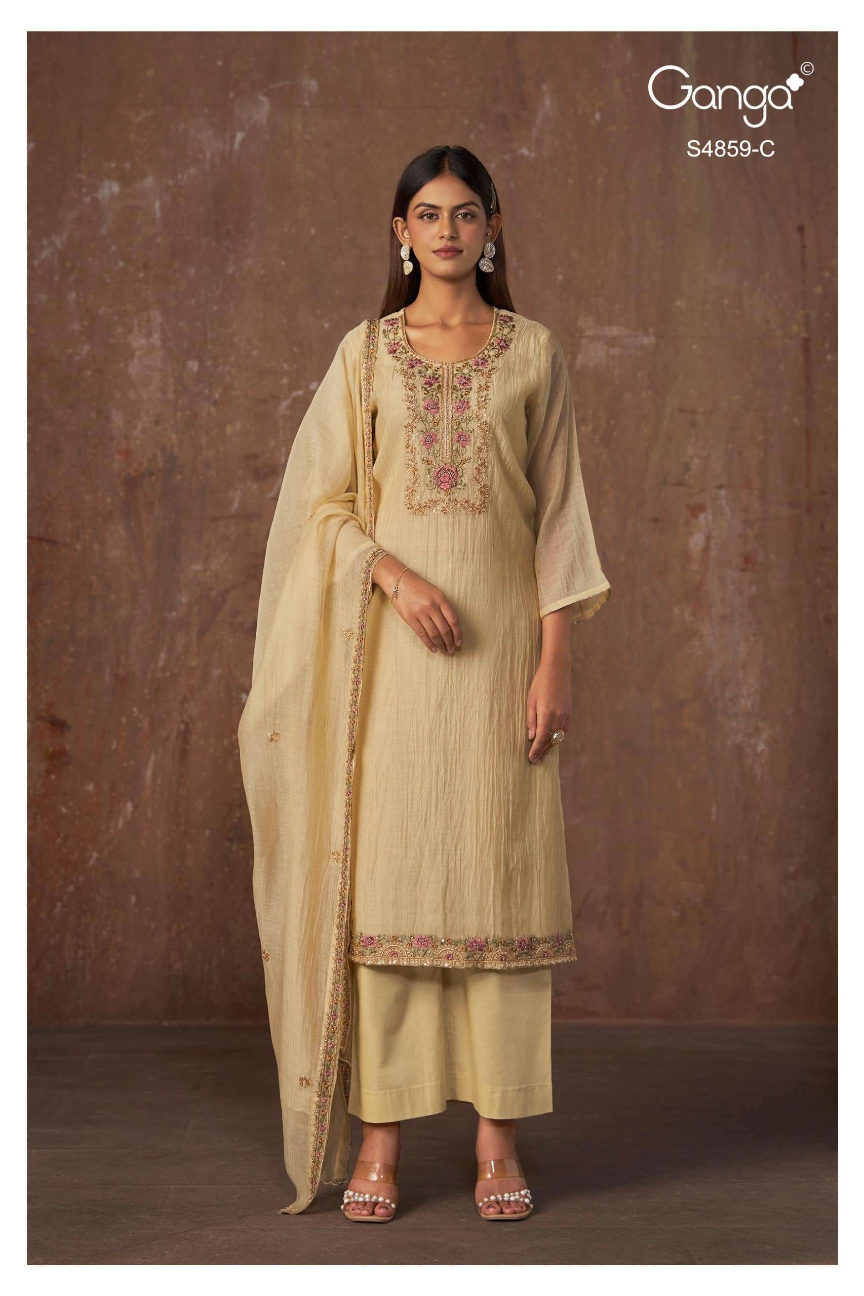 My Fashion Road Ganga Fashion Bhakti Exclusive Designs Ladies Suit | S4859 – C My Fashion Road Ganga Fashion Bhakti Exclusive Designs Ladies Suit | S4859 – C
