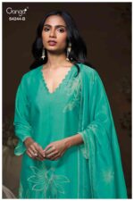 My Fashion Road Ganga Fashion Druya Designer Russian Silk Dress | S4244 – B
